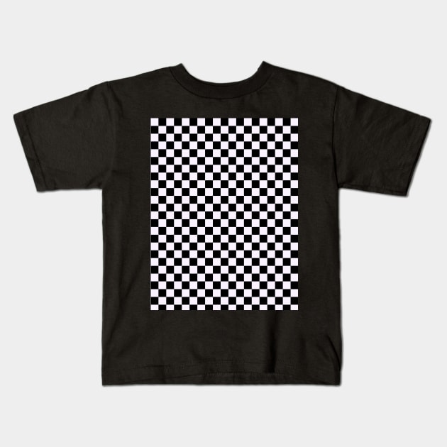 Checkers Checkerboard Pattern Kids T-Shirt by mareescatharsis